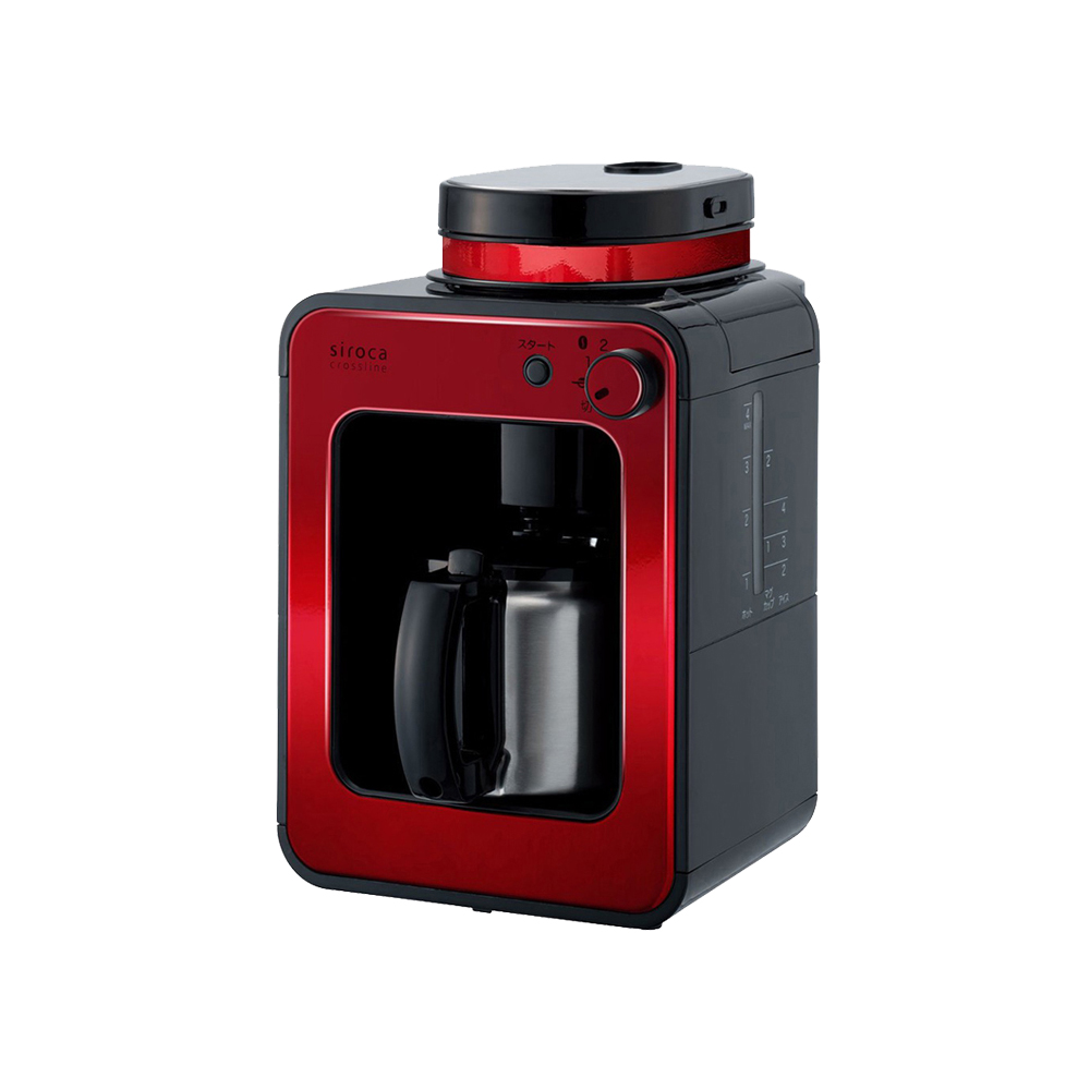 【限時優惠】SC-A1210自動研磨咖啡機 (紅)