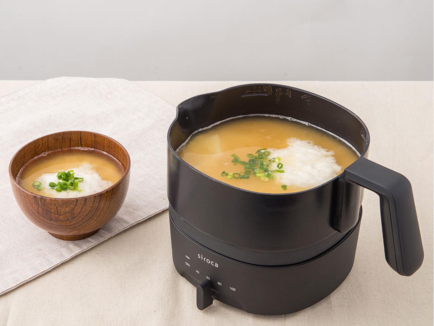 調理鍋美味食譜《山藥泥味噌湯》