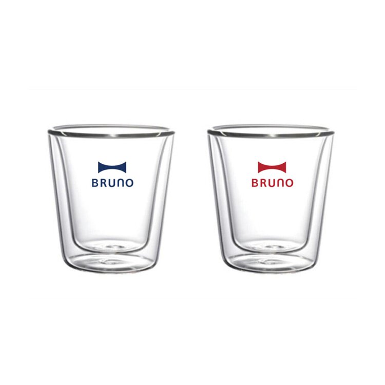 【贈品】Bruno雙層玻璃杯(2入)