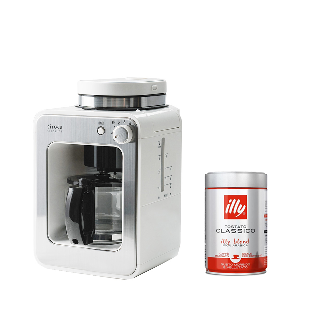 【贈illy濾泡咖啡粉】SC-A1210自動研磨咖啡機 完美白