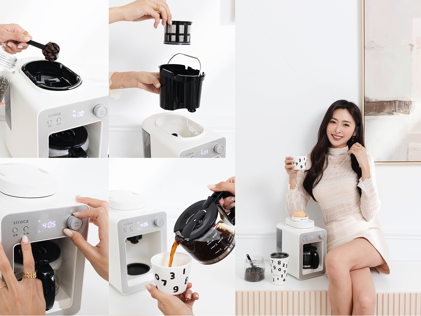 Nikki:全白機身超有質感，按鍵簡單好操作，馬上就能上手!